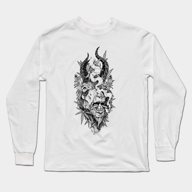 GOAT 420 Long Sleeve T-Shirt by btcillustration